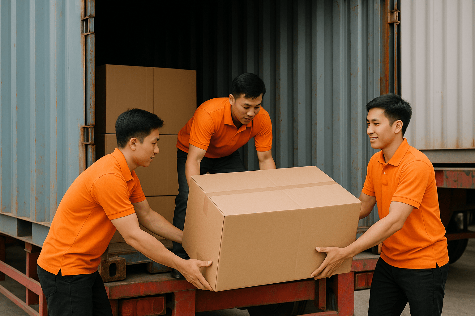 Dịch vụ bốc xếp hàng hóa với đội ngũ nhân viên chuyên nghiệp